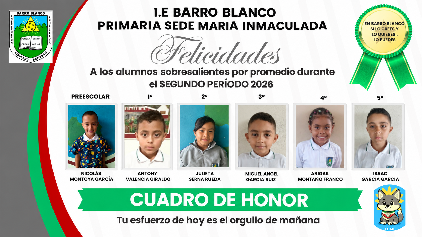 Primaria Maria Inmaculada 2p